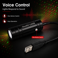 Proyector de Estrellas para Techo de Coche ZhonNa Mini, con Control por Voz USB-A, Proyector de Galaxia con Cuello de Cisne Flexible, Accesorio para Decoración de Auto y Hogar