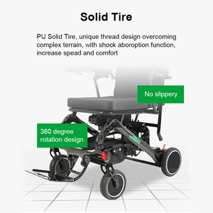 Silla de Ruedas Eléctrica JBH DC09 de Fibra de Carbono con <span class=keywords><strong>4</strong></span> Ruedas, Precio de Fábrica, Silla de Ruedas Eléctrica, Scooter Eléctrico - Product Image 6