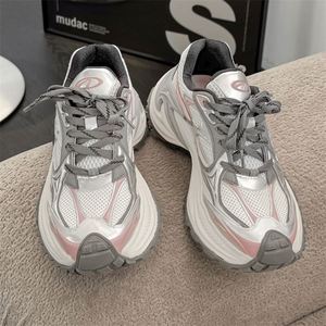 Nouvelles Chaussures de Sport à Plateforme Amortissante et à Lacets, Semelle Intermédiaire en Caoutchouc, Respirantes en Maille, Tendance pour Couples - Product Image 2