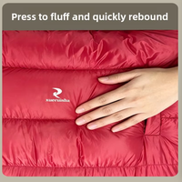 Sac de couchage en duvet d'oie blanc à 90% pour adultes, camping en plein air, portable, chaud, hiver, ultraléger, équipement de sac de couchage en duvet d'oie