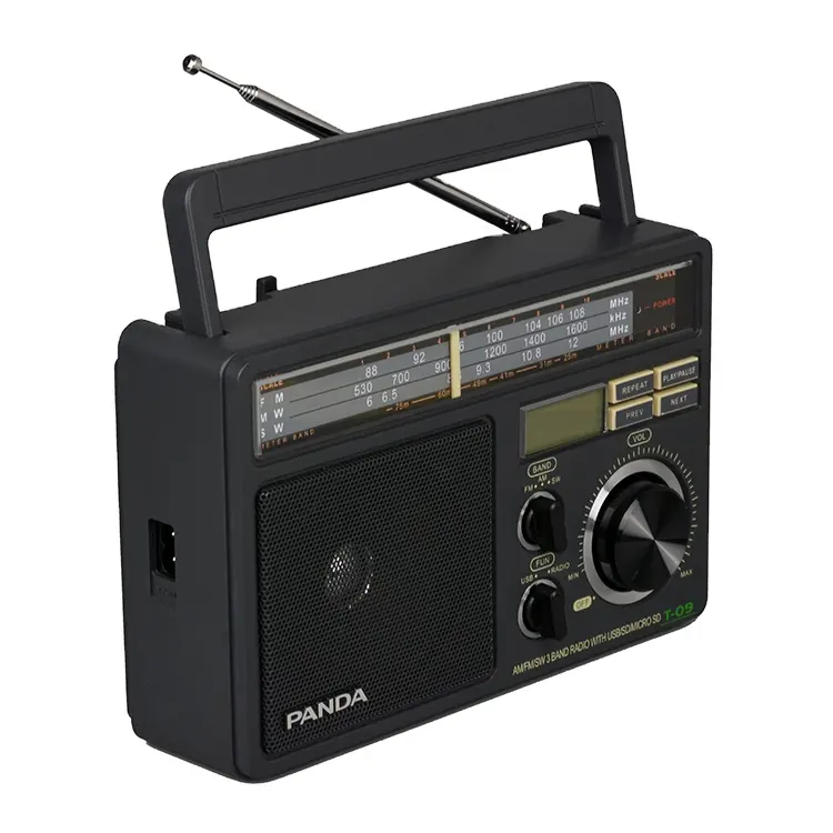 High Quality High sensitivity Powerful function Multiband with USB/SD/TF am fm radio receiver old retro radio vintage home radio