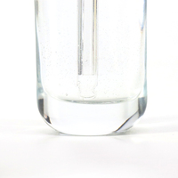 Flacon compte-gouttes en verre transparent de forme ovale pour soins de la peau, Unique, 100ml, avec bouchon en argent et or Rose