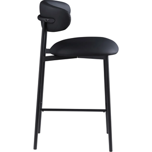 Tabouret <span class=keywords><strong>de</strong></span> bar en cuir <span class=keywords><strong>de</strong></span> hauteur comptoir élégance contemporaine avec dossier confortable pour îlots <span class=keywords><strong>de</strong></span> cuisine Home Bar - Product Image 3