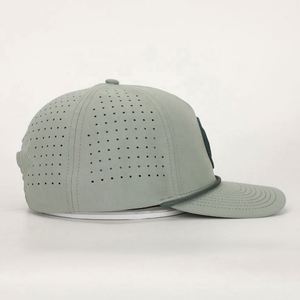 Wholesale Custom Embroidery Logo High Quality 5 Panel Adjustable Unisex Dad Hat <b>Black</b> Polyester Sport Gorras Rope <b>Baseball</b> <b>Cap</b> - Product Image 4