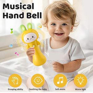 Juguete Musical de Silicona Zhorya, Juguete de Agarrar con Forma de Conejo para Bebés, Juguete Educativo Temprano para Niños - Product Image 2
