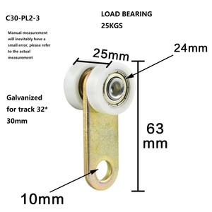 Songyin Kunshen rouleaux de rideaux roulants suspendus <span class=keywords><strong>porte</strong></span> de grange Rail <span class=keywords><strong>chariot</strong></span> roue Unistrut roue <span class=keywords><strong>chariot</strong></span> - Product Image 3