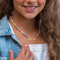 Collier ajustable en acier inoxydable avec perles en argile polymère, bijoux personnalisés à maillons pour fêtes, livraison directe