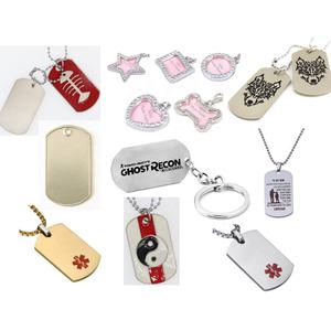 DIY 스틸 목걸이 펜던트 메탈 도그 태그 브랜드 각인 맞춤형 선물 커스텀 로고 애완동물 ID 태그 스털링 실버 도그 태그 - Product Image 5