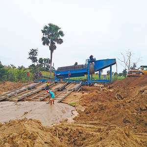 מסך נייד נייד מזהב לשטוף זהב עם צמח vrbvation sluice מנוע jig נושאת 220v ציוד כריית זהב נייד - Product Image 6