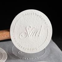 Étiquettes autocollantes de luxe personnalisées avec logo 3D en relief pour boîtes cadeaux et enveloppes, idéales pour les entreprises