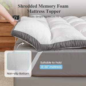 Surmatelas 2000GSM, surmatelas pour lit, surmatelas extra épais et doux en peluche pour soulager les douleurs dorsales, certifié Oeko-TEX - Product Image 2