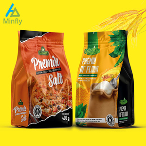 Minfly Digital Printing Custom Plastic Stand Up PET PVC Zip Lock Zipper Coffee Tea and Coffee Bag Resealable Roll Mylar Bags
