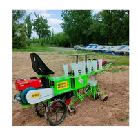 Transplanteur de plants de légumes à 4 rangs monté sur tracteur, pour tomates, choux, oignons, transplanteur de plants à 2 rangs