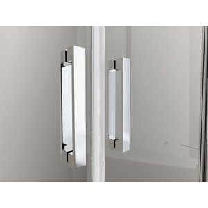 Puerta de ducha de vidrio de 6 mm con apertura central y 4 paneles para instalación en nicho Altura 190 cm 163-168 - Product Image 3