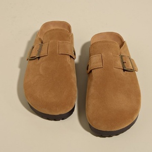 Chaussures Burken à enfiler personnalisées de haute qualité Birkenstocks Baotou Chaussons mi-orteils de style britannique pour hommes et femmes - Product Image 4