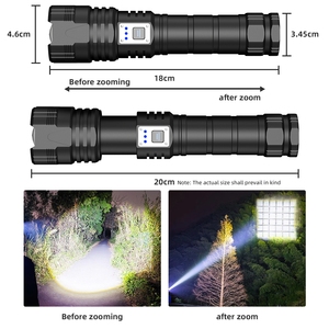 Đèn Pin LED Chống Nước 100000 Lumen Sạc Được 36 * Hạt Đèn LED Đèn Pin Mạnh Nhất Với Lumen Kết Hợp Cao Nhất - Product Image 2
