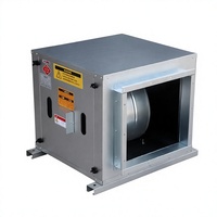 Ventilateur centrifuge de type armoire, silencieux, résistant aux hautes températures, pour l'extraction des fumées d'huile, ventilateur d'extraction incendie HTFC 380V galvanisé