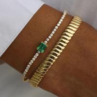 Ensemble de bijoux classique en forme de feuille : collier, bracelet et bague, finition polie, idéal pour toutes les occasions, unisexe