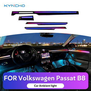 KYNCHO per <span class=keywords><strong>VW</strong></span> <span class=keywords><strong>PASSAT</strong></span> <span class=keywords><strong>B8</strong></span> Kit Luci Ambientali LED a 64 Colori, Controllo APP, 12V, Design Invisibile, Illuminazione Interna Auto - Product Image 1