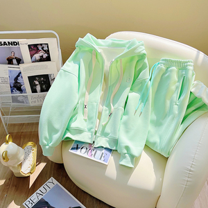 <span class=keywords><strong>Set</strong></span> Due Pezzi di Alta Qualità del Produttore: Cardigan Sportivo Casual Rosa e Pantaloni alla Caviglia per Donna - Product Image 4