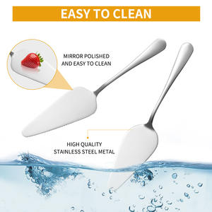 Ensemble de spatules à pizza et de trancheurs à pain en métal noir robuste pour la restauration commerciale - Product Image 6