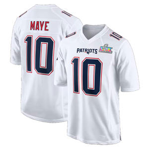 2026 Super Final New England 10 Derek Maye Genähte Trikots Spieler-Spieltrikot American Football Trikot American Football Uniform - Product Image 6