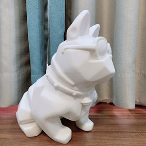Cartone animato fai da te in resina artigianale fluido Bulldog francese carino in vinile salvadanaio cane ornamento per la casa fai da te fluido cane per attività per bambini - Product Image 2