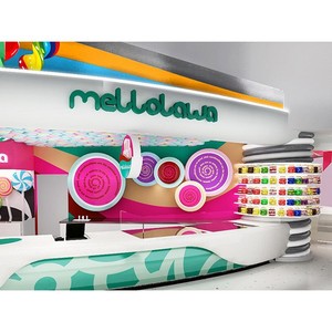 Diseño de Quiosco de Postres Macaron Personalizado, Vitrina Comercial para Exhibición de Chocolate, Cafetería - Product Image 2