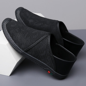 รองเท้าผ้าตาข่ายแบบสวมสำหรับผู้ชาย ระบายอากาศได้ดี พื้นนุ่ม ส้นเตี้ย สไตล์ลำลอง เหมาะสำหรับเดิน - Product Image 2