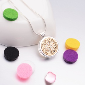 Aromathérapie huile essentielle arbre de vie <span class=keywords><strong>diffuseur</strong></span> de parfum médaillon collier <span class=keywords><strong>pendentif</strong></span> - Product Image 4