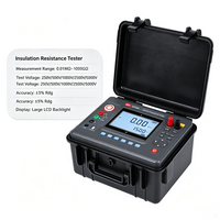 Testeur de résistance d'isolement portable 15 kV haute précision avec boîtier de protection IP54, stockage de 500 jeux de données, batterie rechargeable et générateur transformateur