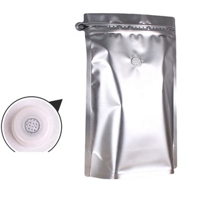 Bolsa de café con válvula, 35/40/50/60 micras de grosor, plástico, color negro, 500g - Product Image 6