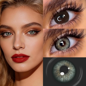 Lentes de Contacto Suaves Naturales de 3 Tonos Marrones al por Mayor Personalizadas, 38% de Contenido de Agua, Graduación para Miopía de 0.00 a -8.00 para Maquillaje Diario - Product Image 3