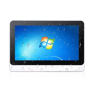 10 pulgadas de tamaño pequeño Industrial pantalla táctil todo en una PC de escritorio de montaje en pared VESA publicidad computadora tablet pc a prueba de ip67