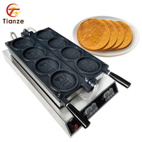 Machine professionnelle de gaufrier de pièce d'or personnalisée antiadhésive industrielle commerciale d'acier inoxydable pour l'usage de café de restaurant