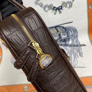 กระเป๋าเอกสารหนังจระเข้แท้คุณภาพสูง งานแฮนด์เมด ดีไซน์หรูหรา และกระเป๋าธุรกิจสำหรับผู้ชาย - Product Image 5