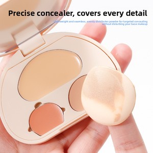 Set di Mini Spugnette per Trucco a Forma di Mucca, Uso Umido e Asciutto, Delicate sulla Pelle, Applicazione Facile per Correttore e Fondotinta, Strumento Cosmetico - Product Image 2