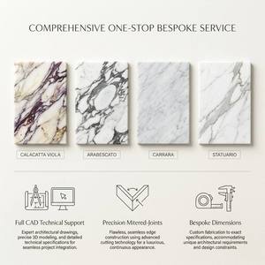 โต๊ะกาแฟหินอ่อน Calacatta Viola หรูหราจาก YDSTONE หินธรรมชาติสีม่วงสไตล์อิตาลีทันสมัย ทนทาน ตกแต่งภายในอย่างมีระดับ - Product Image 6