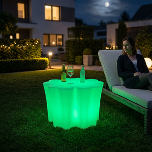 Lampe de sol en forme de trèfle à cinq feuilles, lampe décorative pour jardin, extérieur, plage, balcon - Product Image 3