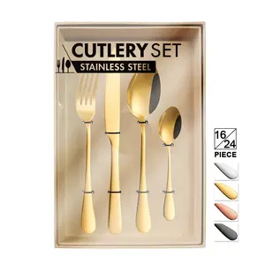 Thép Không Gỉ Kim Loại Rèn Gương Cưới Nhà Khách Sạn Đồng Dao Kéo Rose Gold Flatware