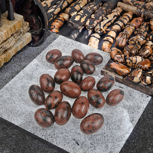Piedras Pulidas de <span class=keywords><strong>Jaspe</strong></span> Arcoíris Ecológicas al por Mayor de 20-30mm para Decoración de Halloween, Bolas y Globos de Mascotas - Product Image 3