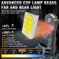 Ampoules LED pour voiture 80W 10000lm, neuves, plug and play, H7 LED Auto H4 H11 9005 9006 Hb3 Hb4, ampoules de phare LED