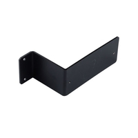 Supports d'étagère Support d'angle noir Garde-corps robuste Main courante d'escalier Étagère flottante en métal fixée au mur Supports réglables