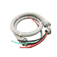 Látigos de CA de 6 pies de 1/2 "Pvc cableado de conducto eléctrico cobre eléctrico látigo hermético a líquidos accesorios eléctricos