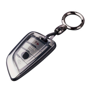 Housse de clé pour <span class=keywords><strong>BMW</strong></span> avec <span class=keywords><strong>porte</strong></span>-clés en cuir, pour <span class=keywords><strong>BMW</strong></span> Série 2 5 6 7 X1 X2 X3 X5 X6 X7, <span class=keywords><strong>porte</strong></span>-clés en TPU souple de qualité supérieure - Product Image 6