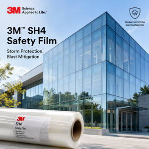 3M Security Window <strong>Film</strong> PET <strong>Safety</strong> Window <strong>Film</strong> Anti Shatter UV Protection Heat Insulation 2 Mil Building <strong>Glass</strong> Security <strong>Film</strong> Hotel - Product Image 4