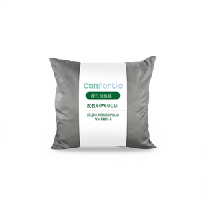 Cuscino in Velluto Olandese 60*60 Grigio, Elegante Cuscino per Seduta - Product Image 2