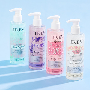 Gel douche Irev 250ml hydratant, parfumé, exfoliant et nettoyant pour le corps - Product Image 1