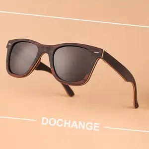 Handmade Recycled Wood Sunglasses 2024 Wood Sun Glasses River Eco-friendly Bamboo Eyewear