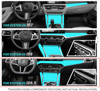 Accessoires Intérieurs Complets en Fibre de Carbone Sec Shasha pour BMW Série 3 4 M3 G20 G21 G28 G80 G22 G26 2025+ ID8.5